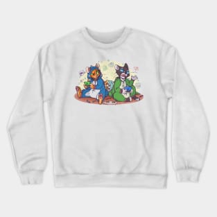 playing bubble bobble Crewneck Sweatshirt